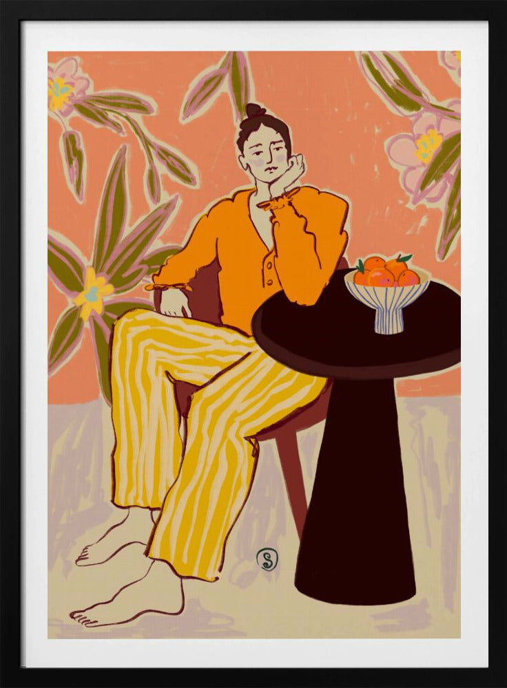 Woman With Oranges | Poster
