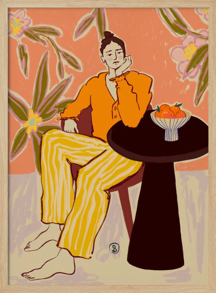 Woman With Oranges | Poster