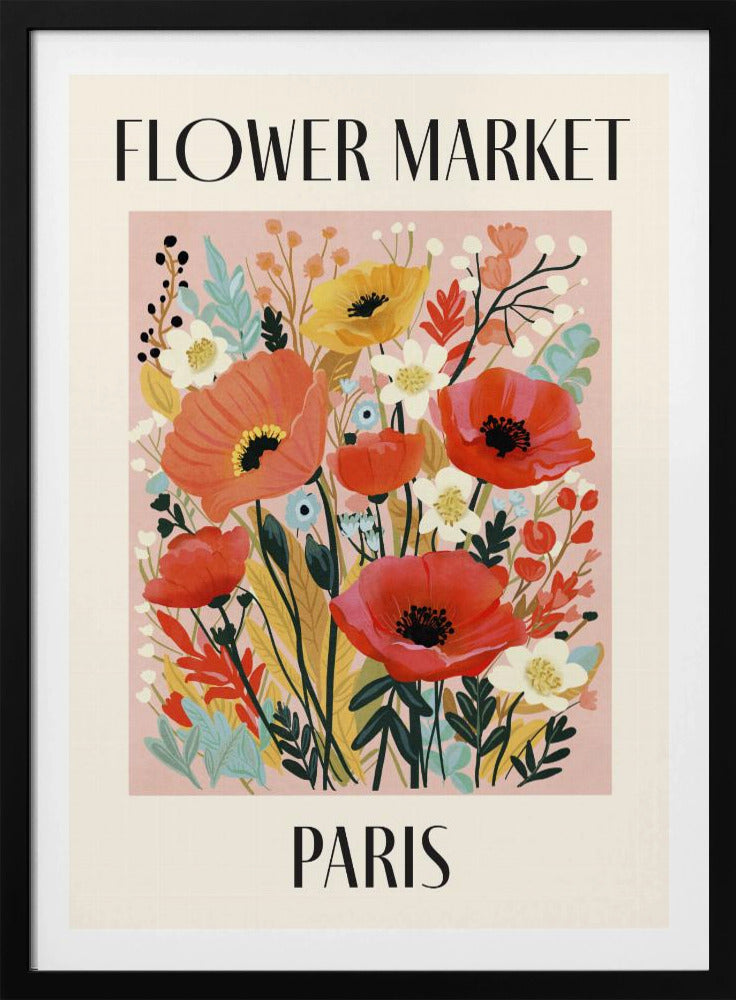Flower Market Paris France | Poster