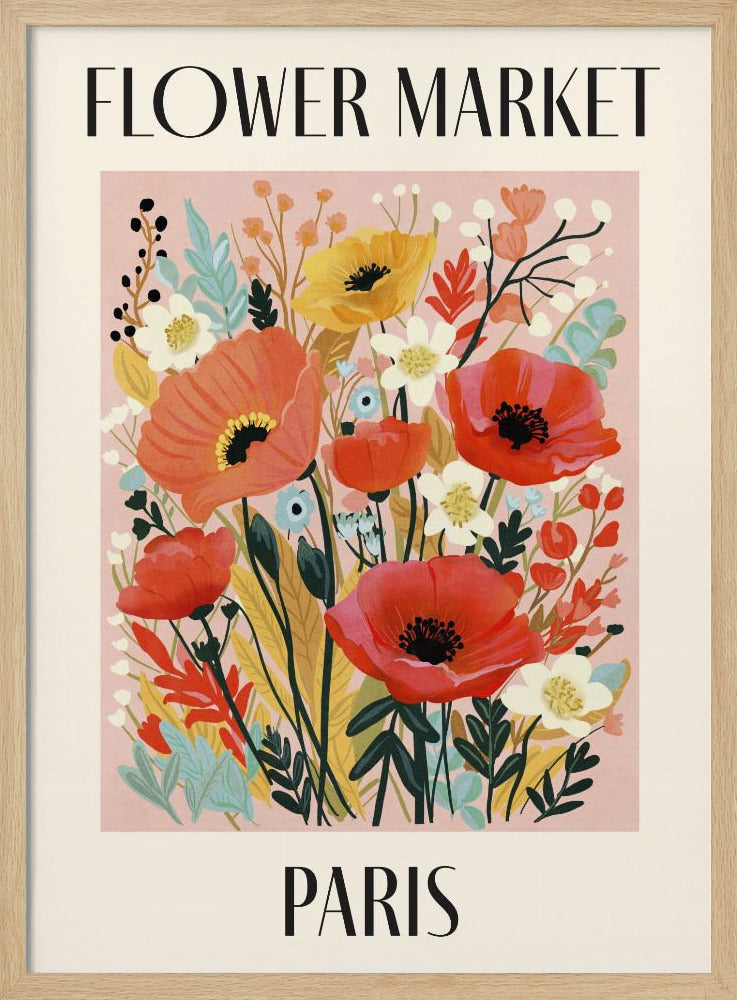 Flower Market Paris France | Poster