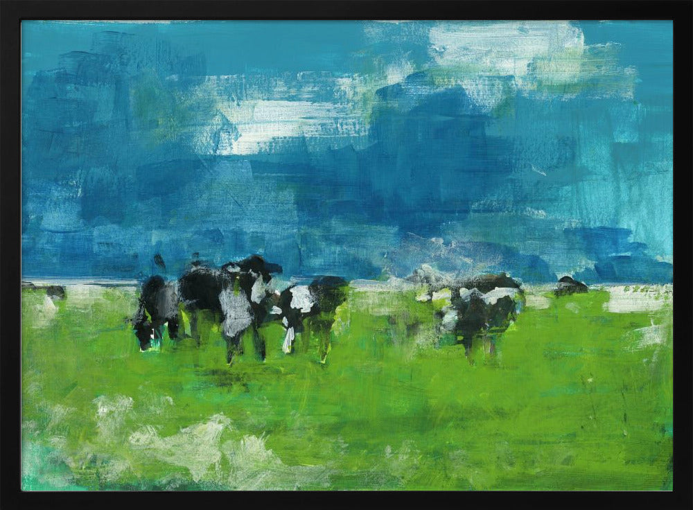 Cows In Landscape Print No 1 | Poster
