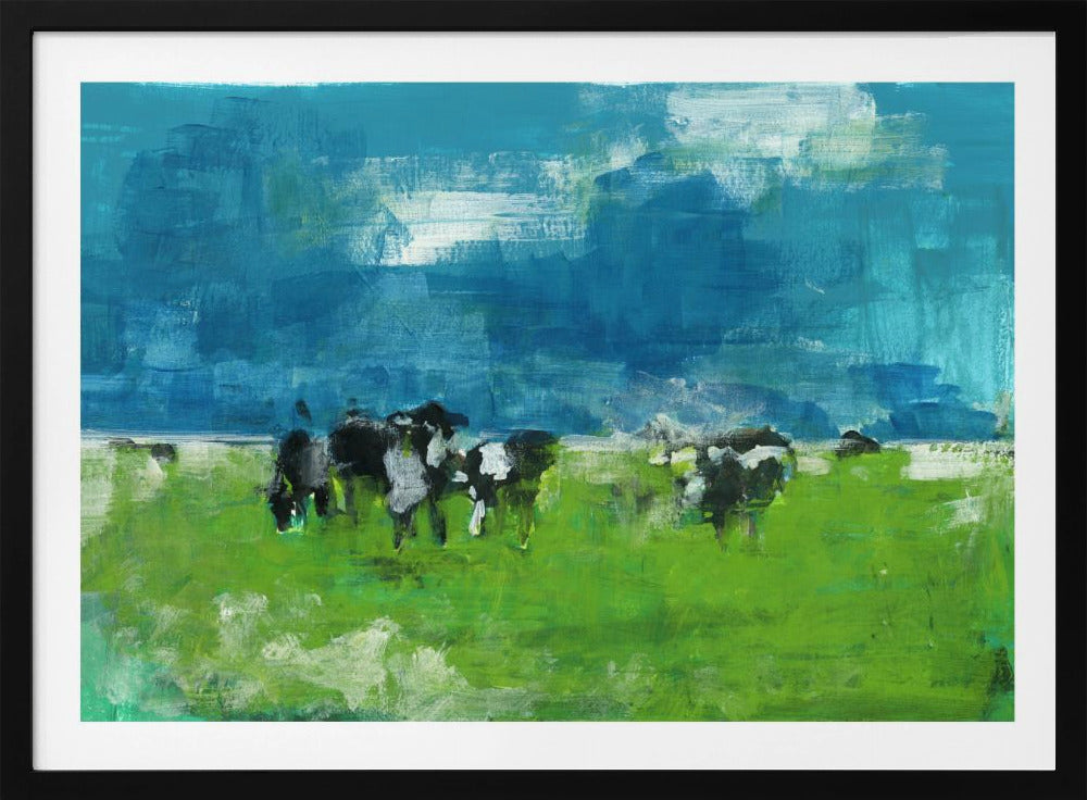 Cows In Landscape Print No 1 | Poster