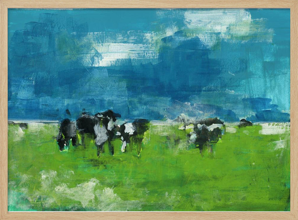 Cows In Landscape Print No 1 | Poster
