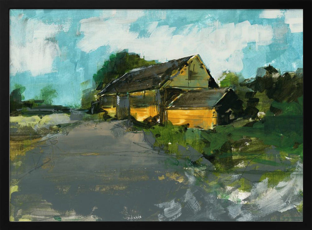 Country Barn Landscape 1 | Poster