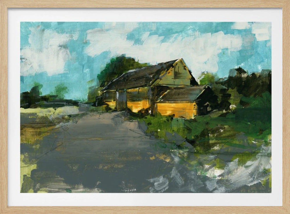 Country Barn Landscape 1 | Poster