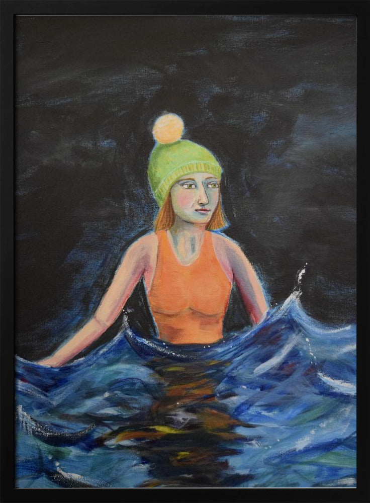 Wild Swimming in Ocean | Poster