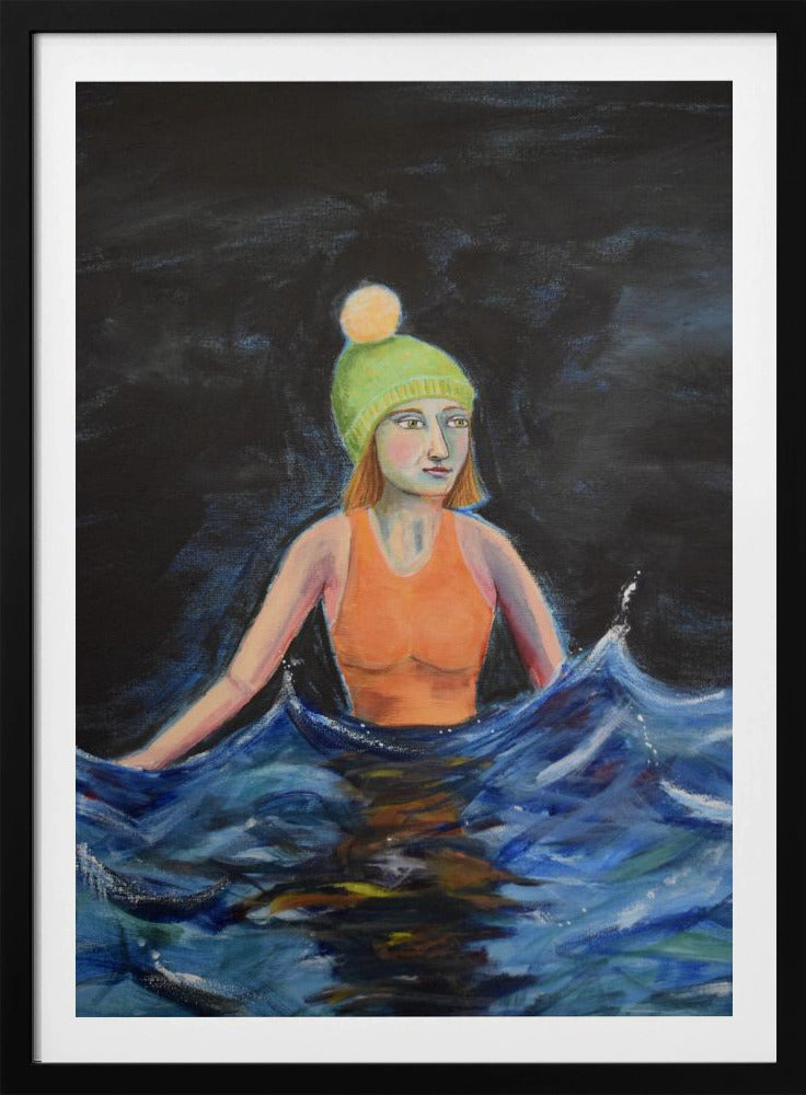Wild Swimming in Ocean | Poster
