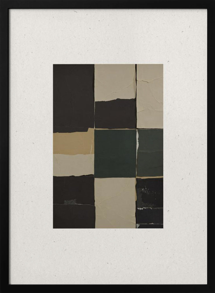 Textured Grid Harmony | Poster