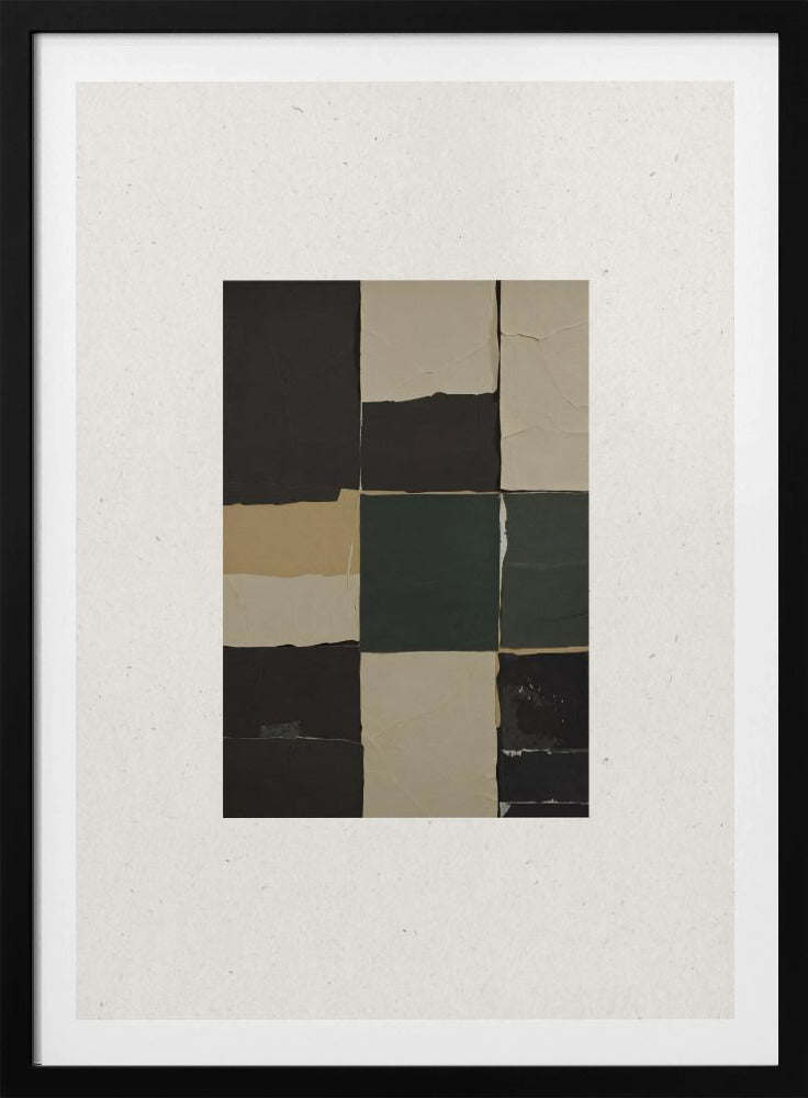 Textured Grid Harmony | Poster