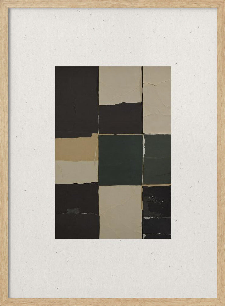 Textured Grid Harmony | Poster