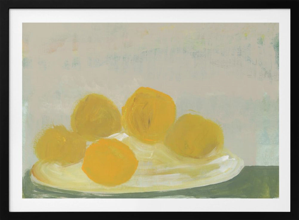 Limoni sul piatto No 1 | Poster
