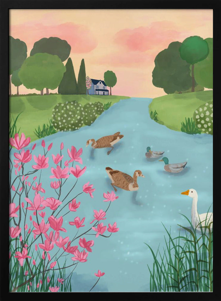 Ducks on Summer Trails | Poster