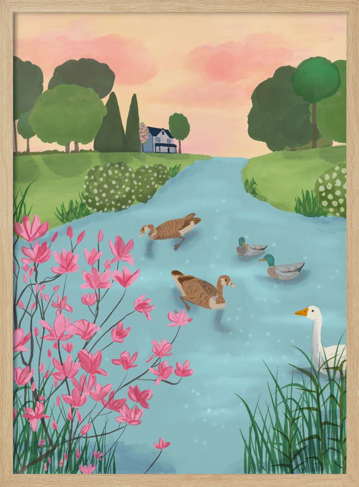 Ducks on Summer Trails | Poster