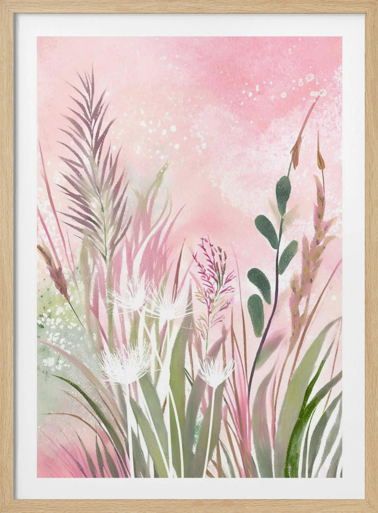 Pink and Green 32 | Poster