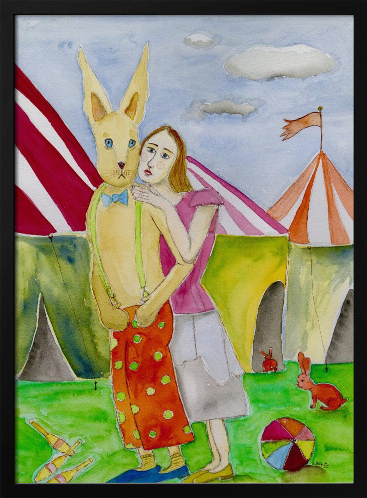 Circus Performers with Rabbits | Poster