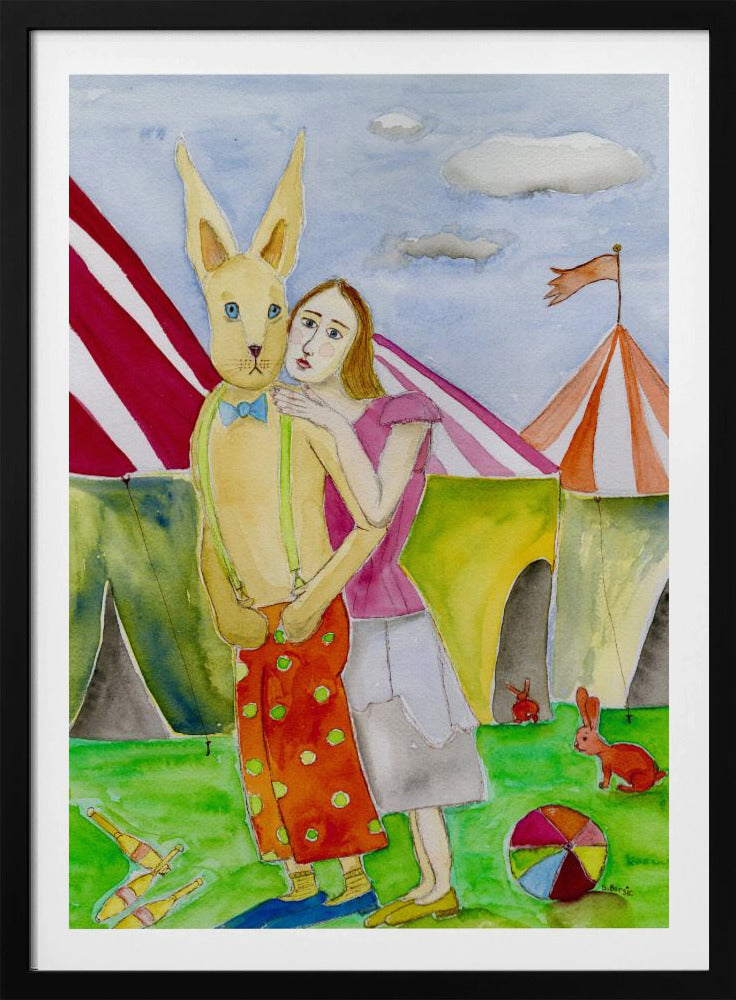 Circus Performers with Rabbits | Poster