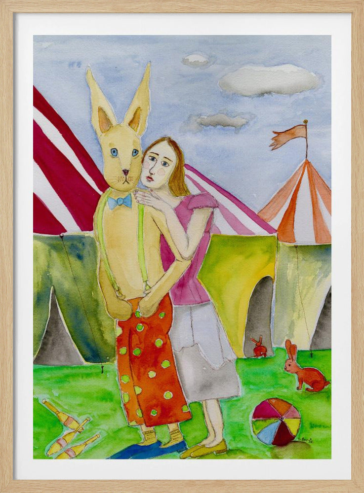 Circus Performers with Rabbits | Poster
