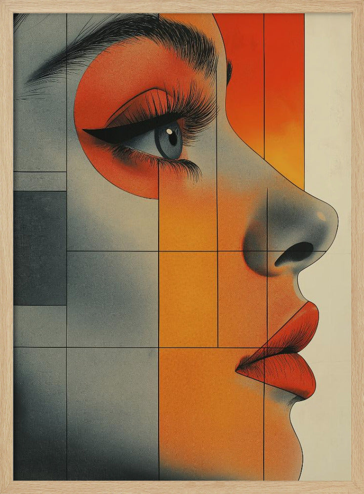 A Woman Face Vintage Poster (6) | Poster