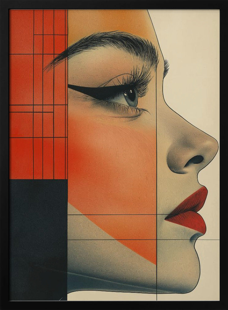 A Woman Face Vintage Poster (8) | Poster