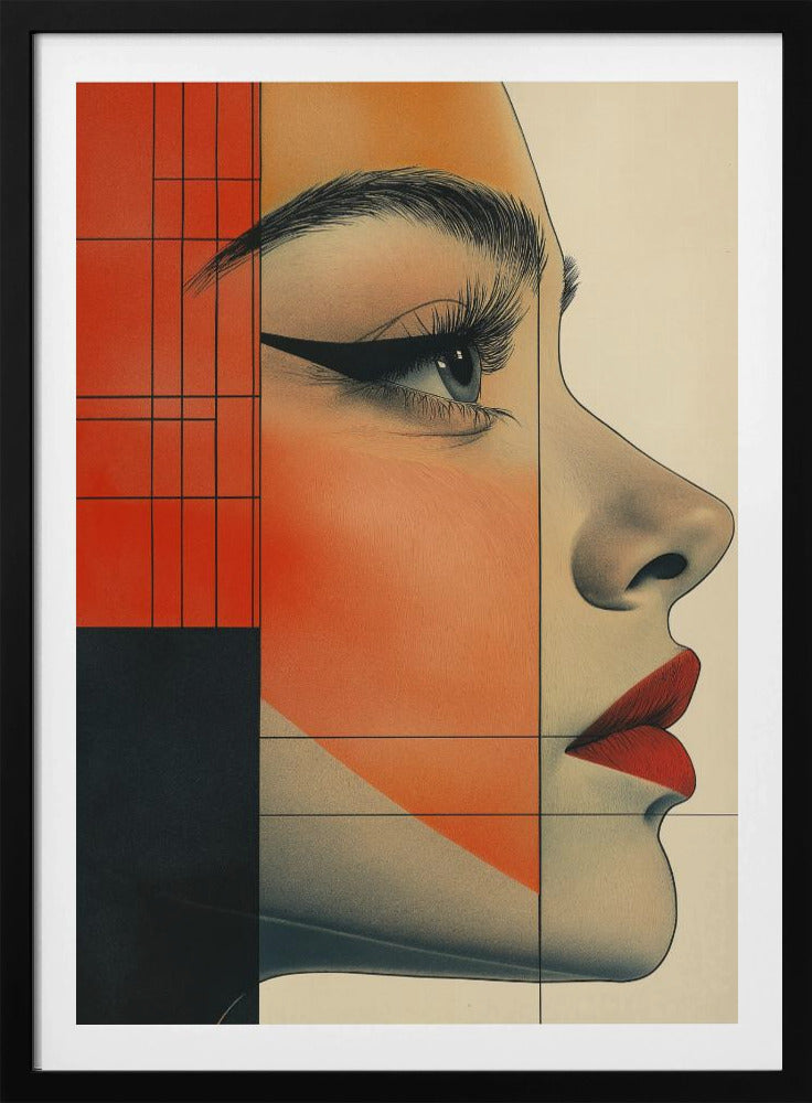 A Woman Face Vintage Poster (8) | Poster