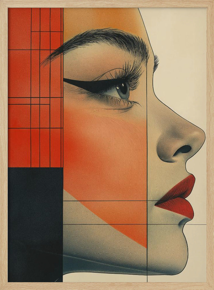 A Woman Face Vintage Poster (8) | Poster