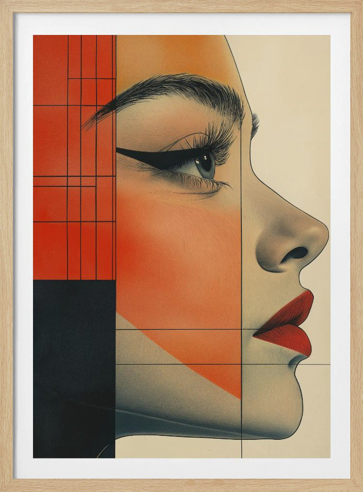 A Woman Face Vintage Poster (8) | Poster