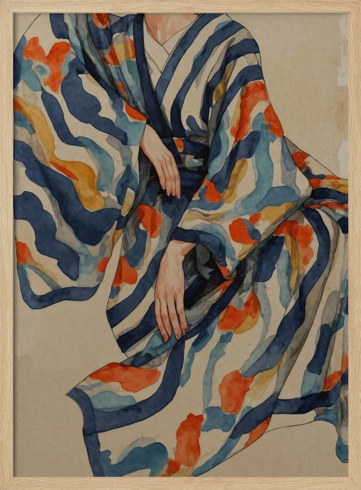 Flowing Kimono Patterns | Poster