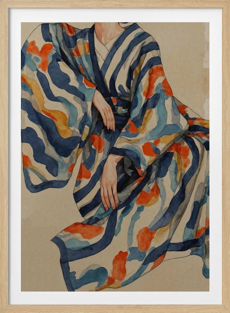Flowing Kimono Patterns | Poster