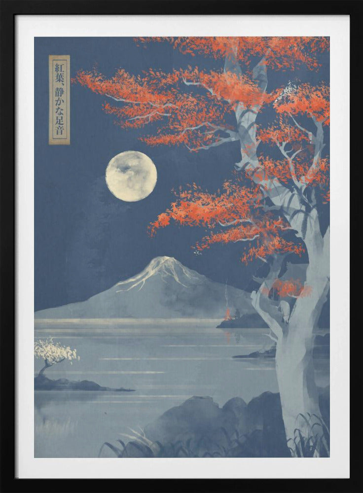 Crimson Leaves, Silent Steps | Poster