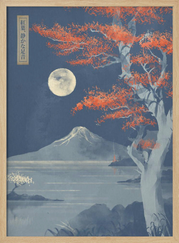 Crimson Leaves, Silent Steps | Poster