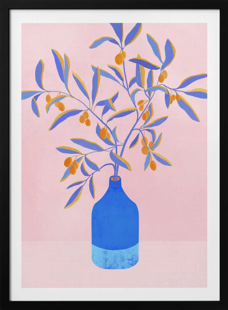 Blue Branches Still Life | Poster