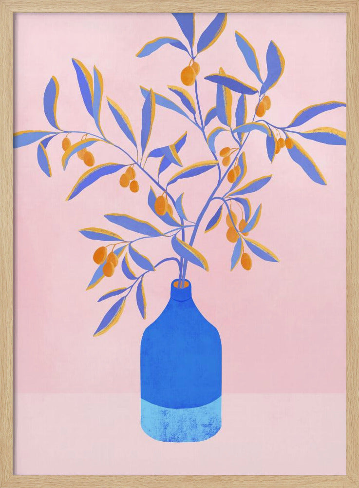 Blue Branches Still Life | Poster