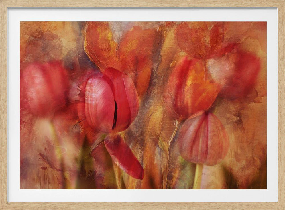 Painterly Tulips | Poster