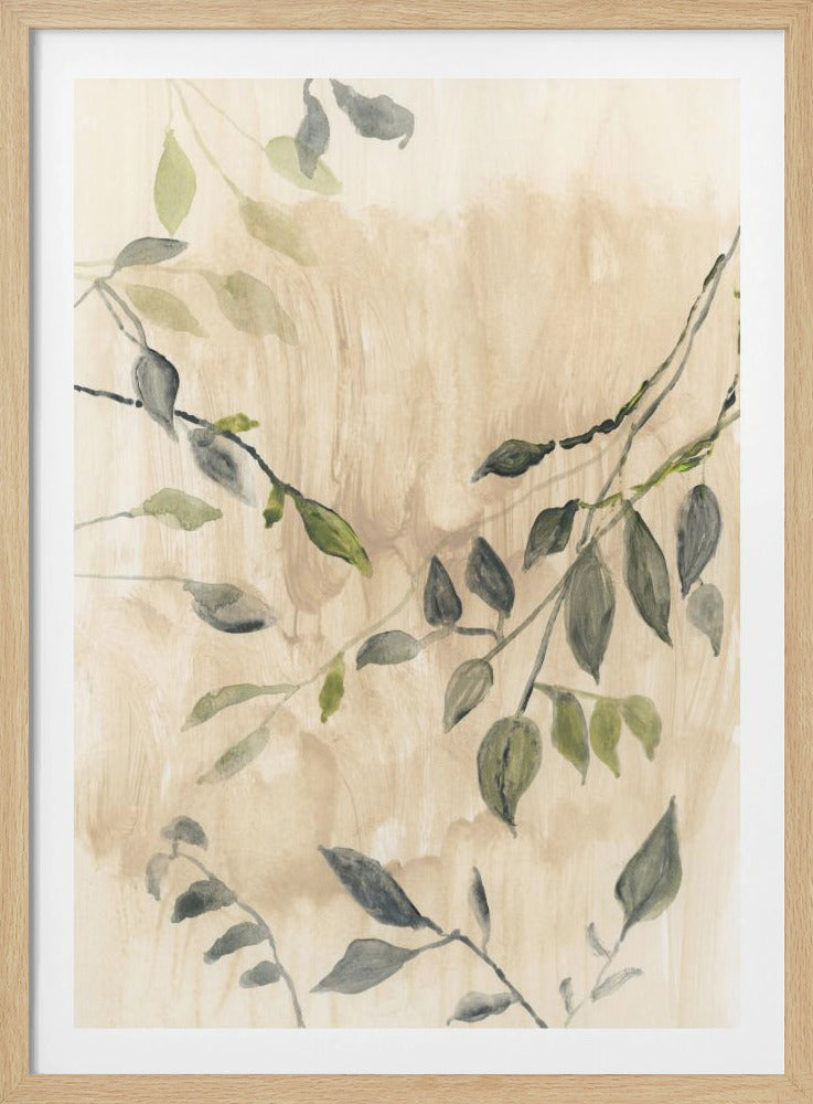 Colour Washed Leaves No1 | Poster