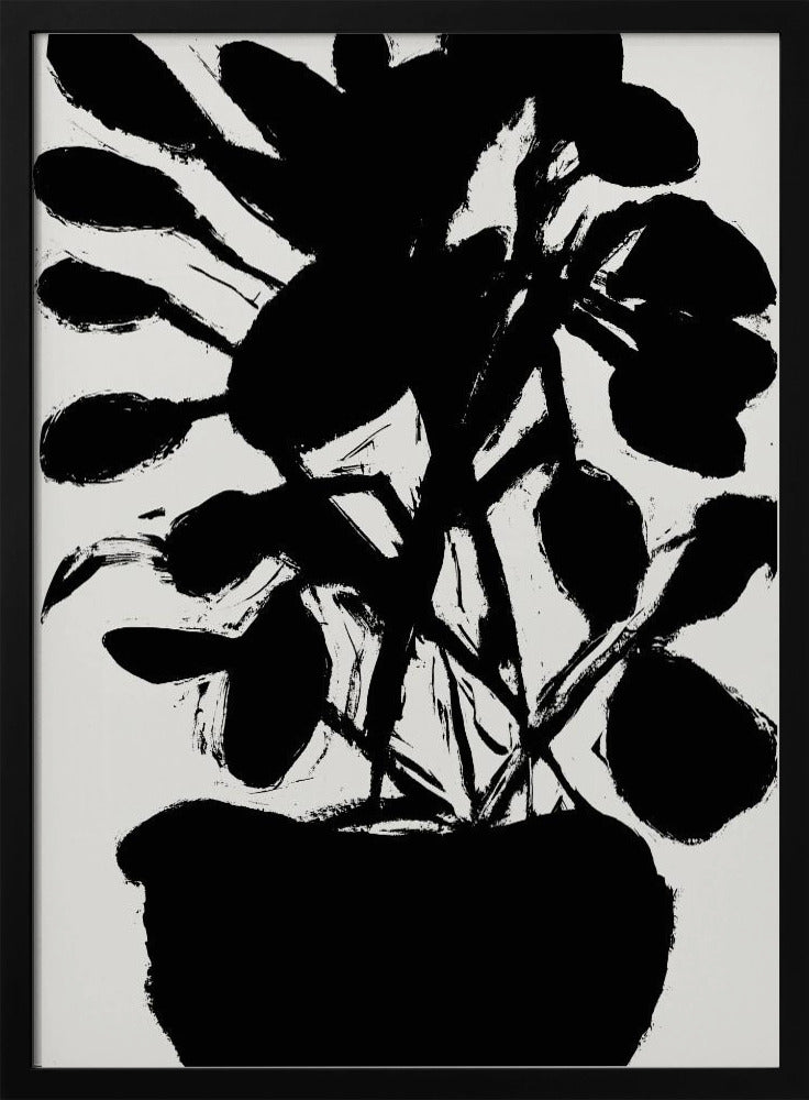 Potted Plant Silhouette No1 | Poster