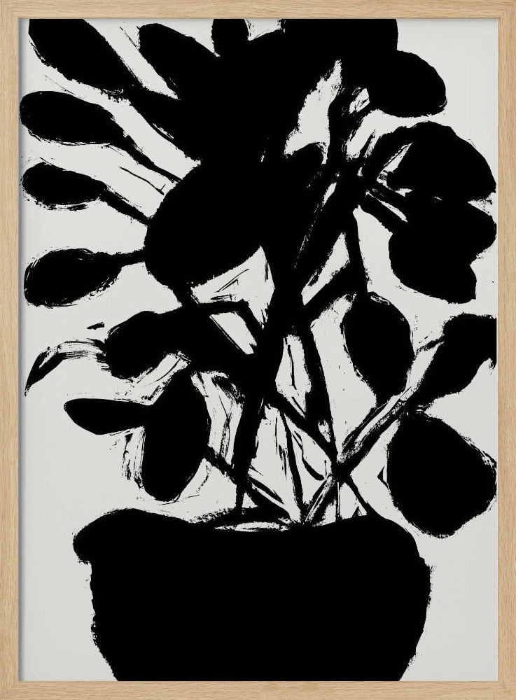 Potted Plant Silhouette No1 | Poster