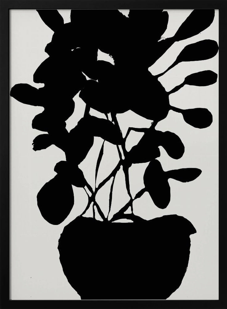 Potted Plant Silhouette No3 | Poster