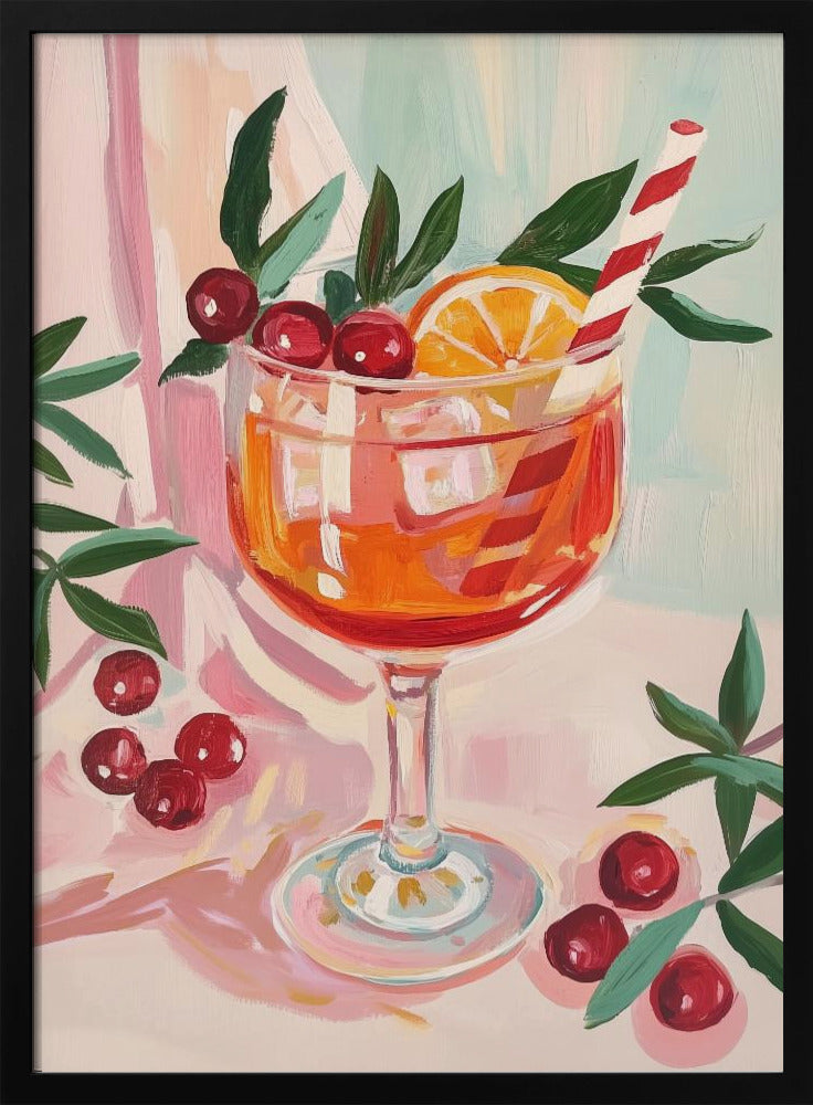 Christmas Aperol Spritz Cocktail | Poster