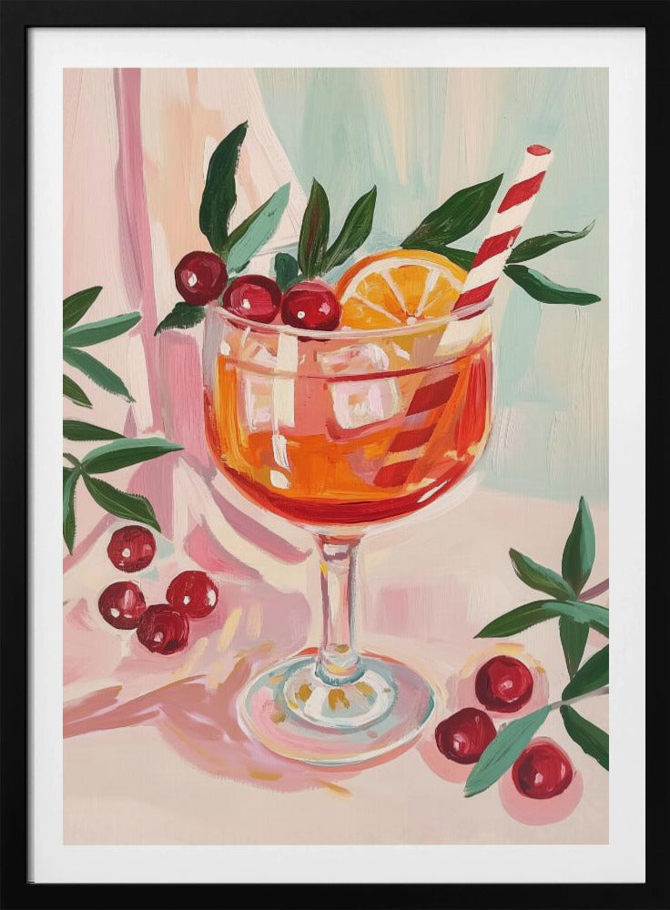 Christmas Aperol Spritz Cocktail | Poster
