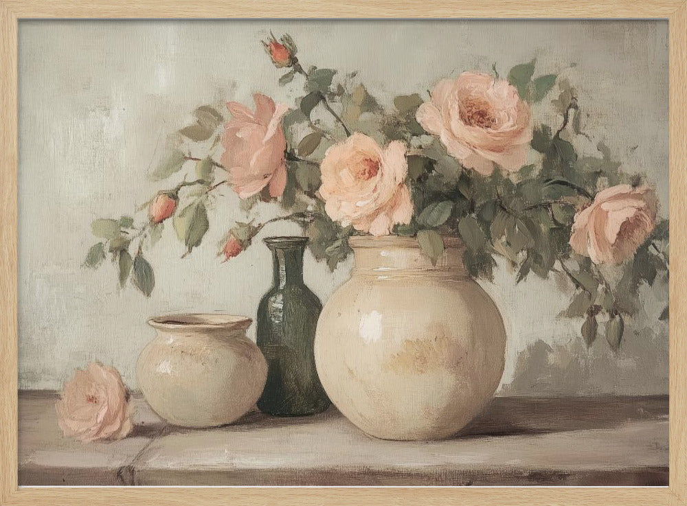 Flower in Vase Painting | Poster