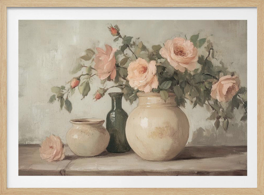 Flower in Vase Painting | Poster