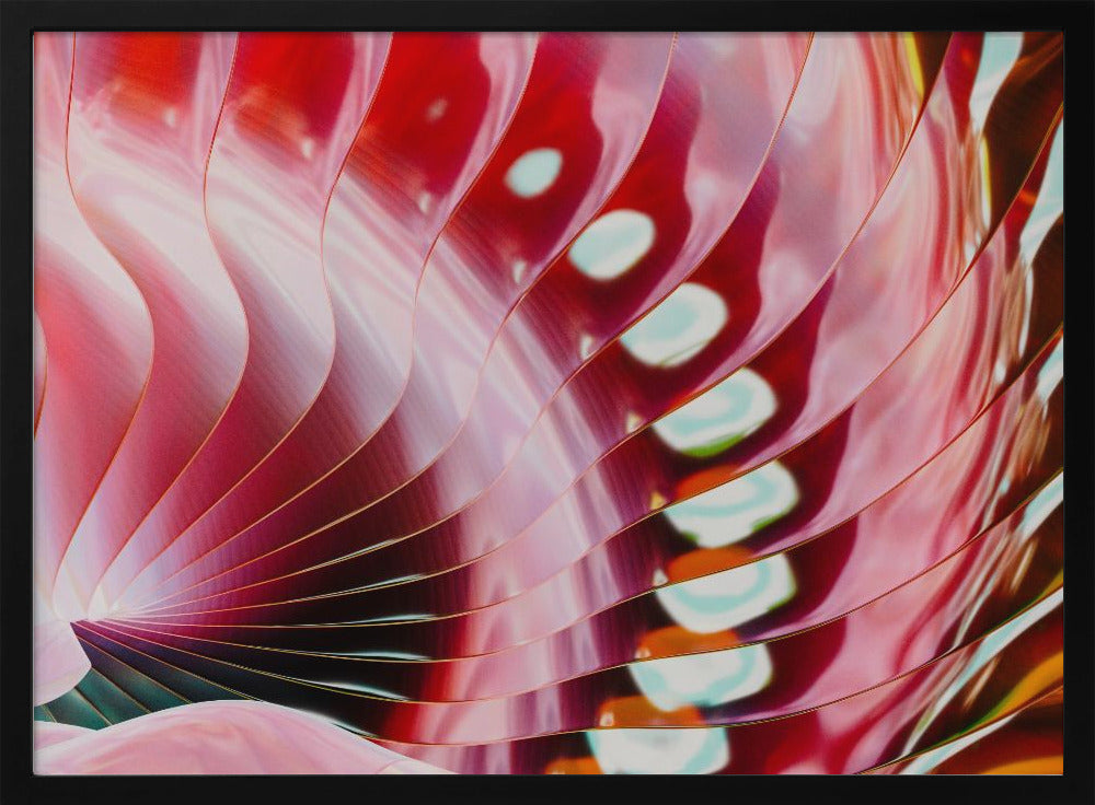 Crimson Petal Waves | Poster