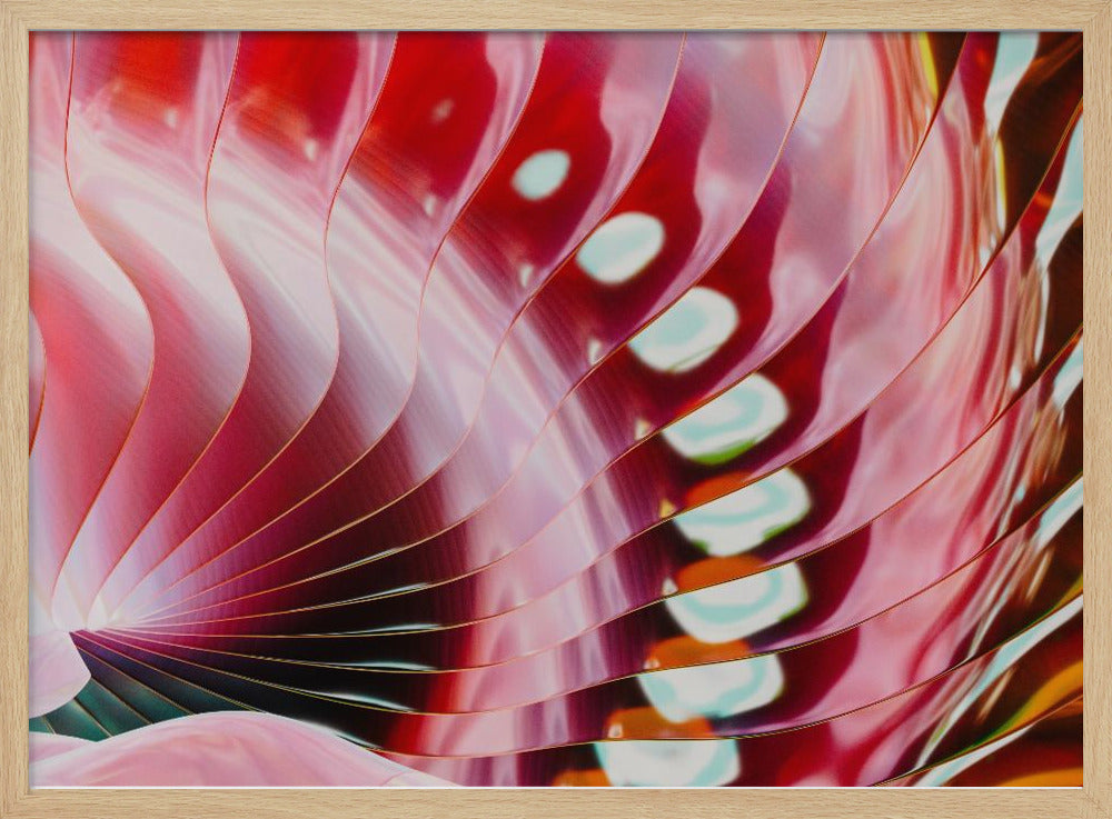 Crimson Petal Waves | Poster