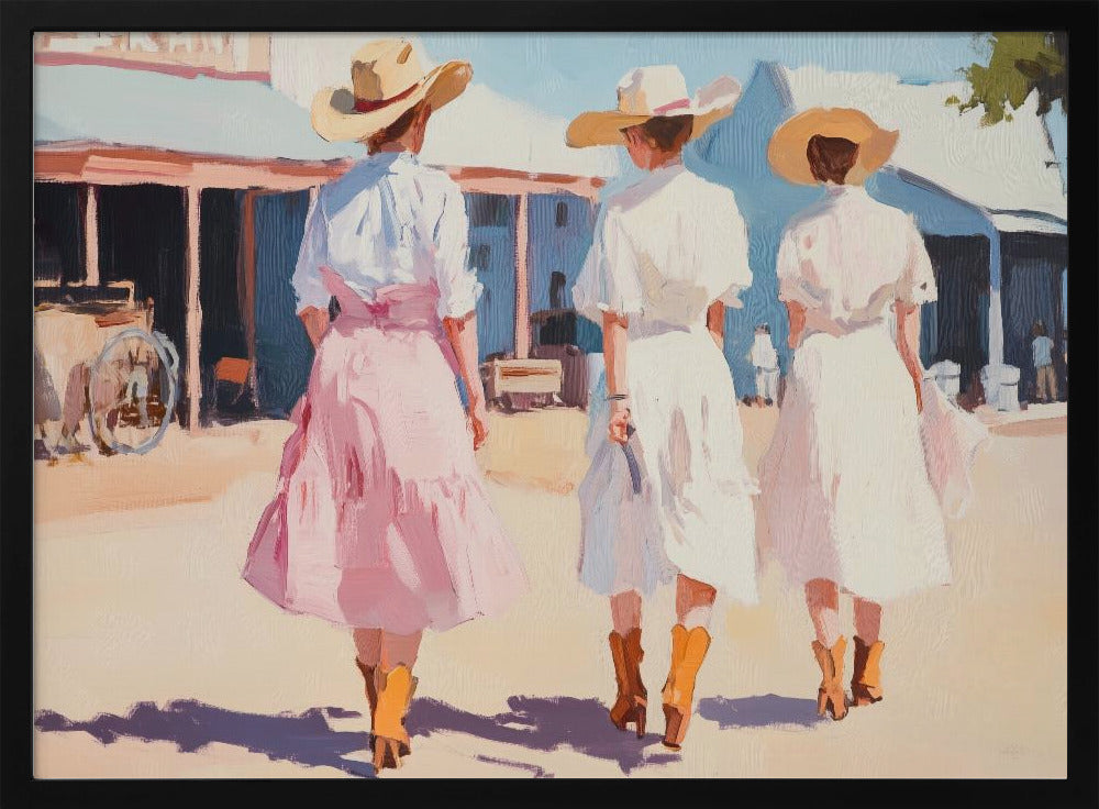 Retro Western Ladies | Poster