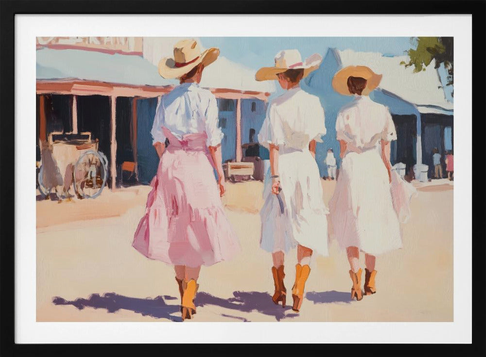 Retro Western Ladies | Poster