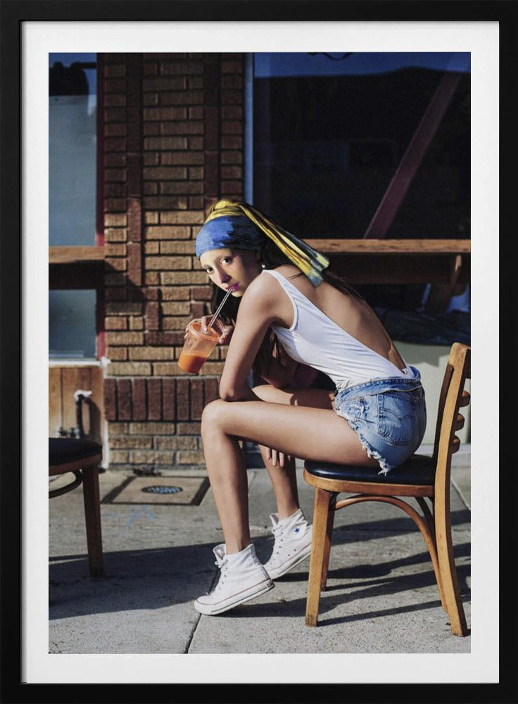 Girl With Pearl Earring Chillout Mood | Poster