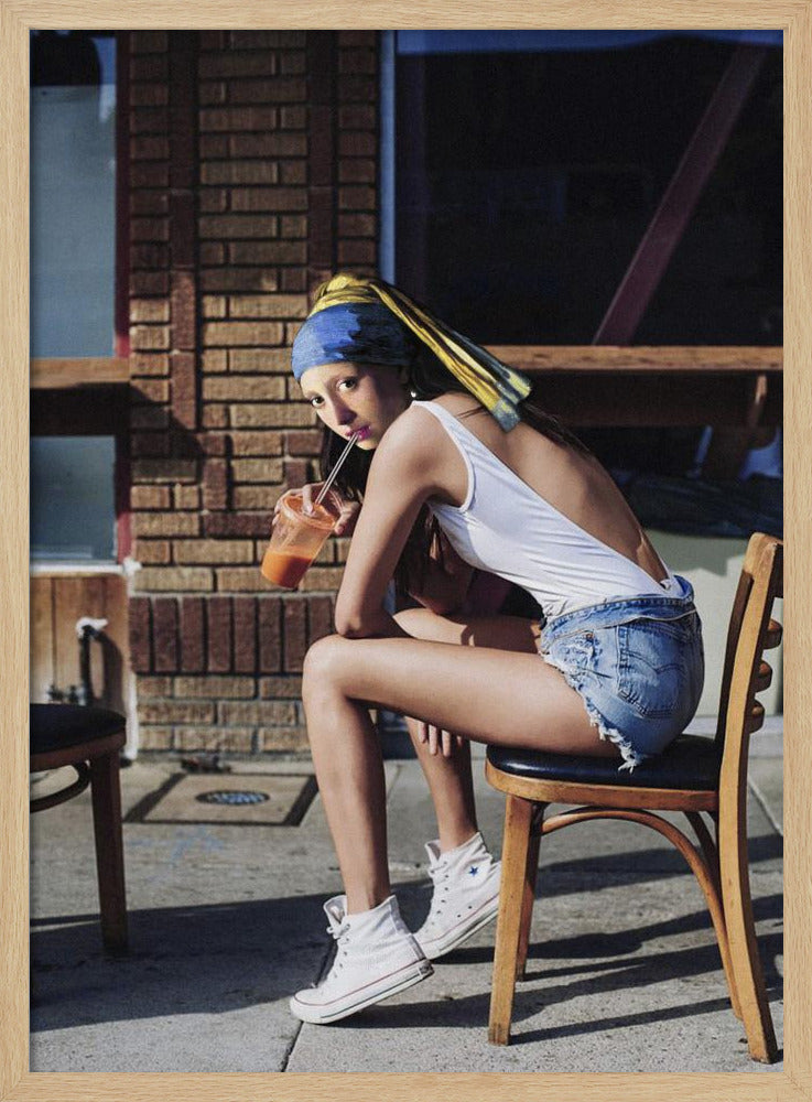 Girl With Pearl Earring Chillout Mood | Poster