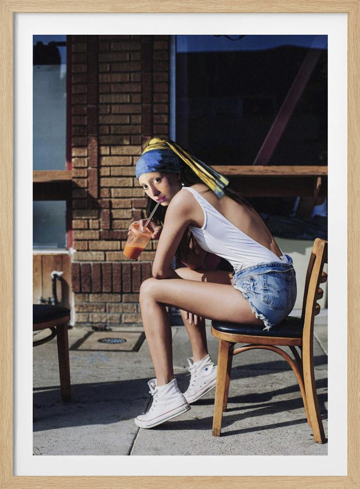 Girl With Pearl Earring Chillout Mood | Poster