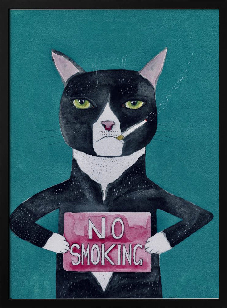 Smoking cat | Poster