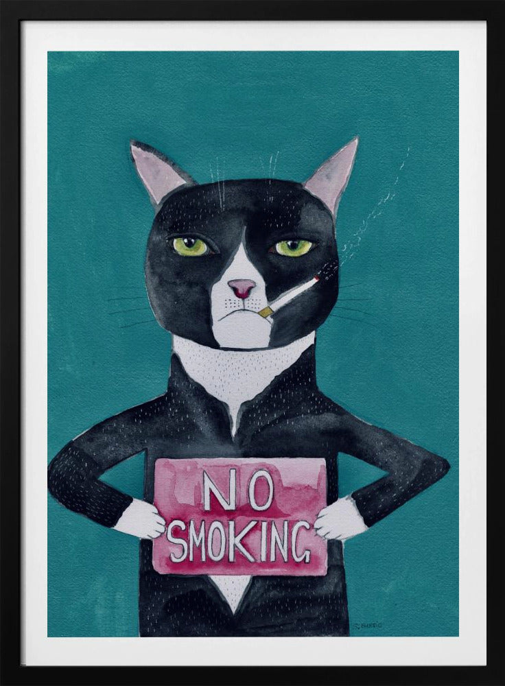 Smoking cat | Poster